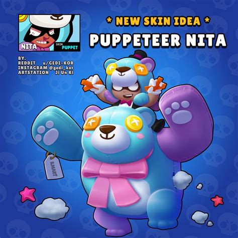 A review of the brawl stars red nosed nita skin. ArtStation - BRAWL STARS Fanart (Skin design), Ji Un Ki ...