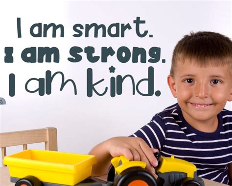 I Am Smart I Am Strong I Am Kind Decal Positive Etsy