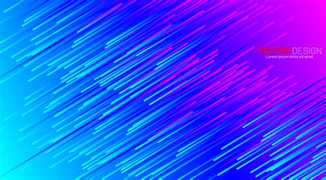 Colorful Abstract Diagonal Lines On Gradient Futuristic Background