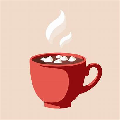 Chocolate Vector Clipart Cup Coffee Marshmallow Cartoon