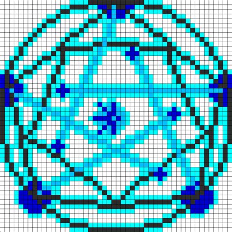 Put the given circle blocks into the grid board. Human Transmutation Circle Fma Perler Bead Pattern | Bead Sprites | Misc Fuse Bead Patterns