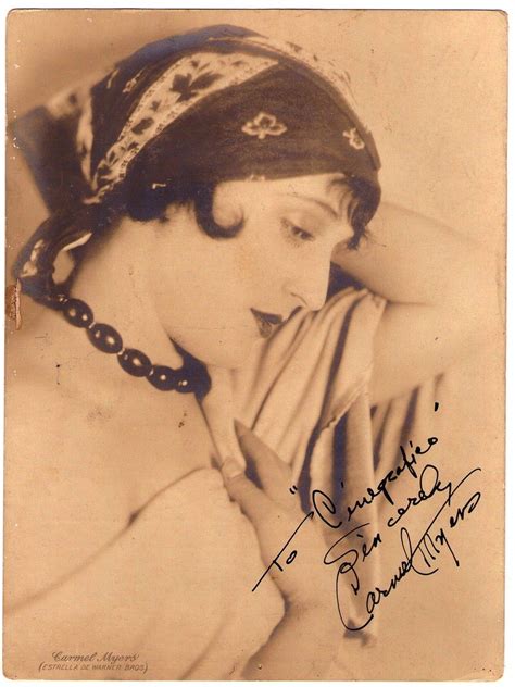 Carmel Myers 1899 1980 Hand Signed Photograph Private Collection