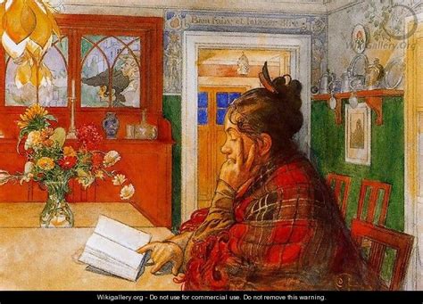 Karin Reading Carl Larsson The Largest Gallery In