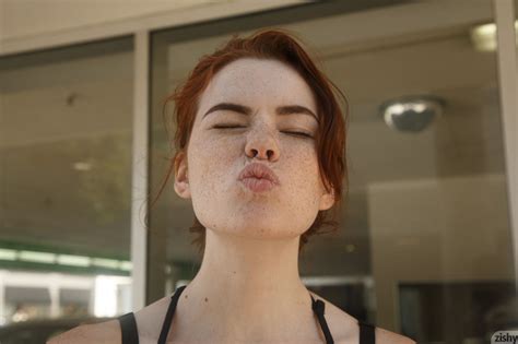 Redhead Freckles Women Sabrina Lynn Hd Wallpaper