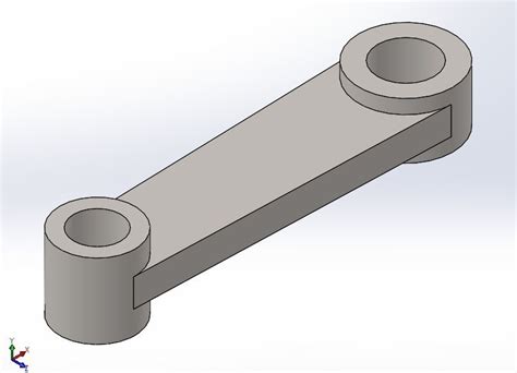 Connecting Rod For Impeller Assembly Solidworks Model Thousands Of