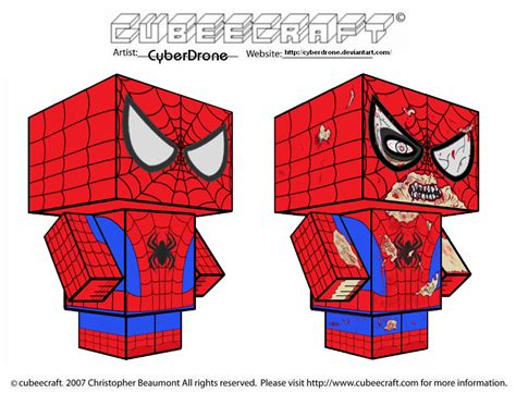 Cubeecraft Spider Man By Cyberdrone On Deviantart