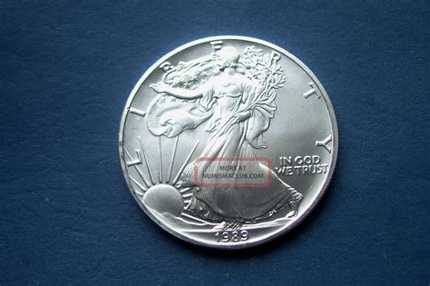 1989 American Eagle 1 Ounce Silver Dollar Coin Choice Bu