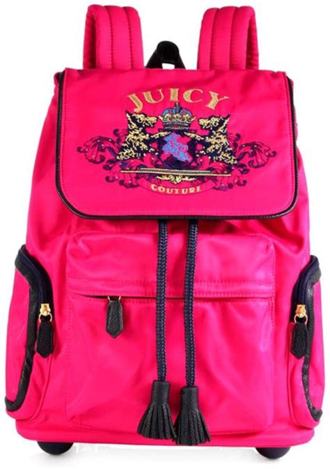 Juicy Couture Girls Nylon Billie Rolling Backpack In Pink Hot Pink Lyst