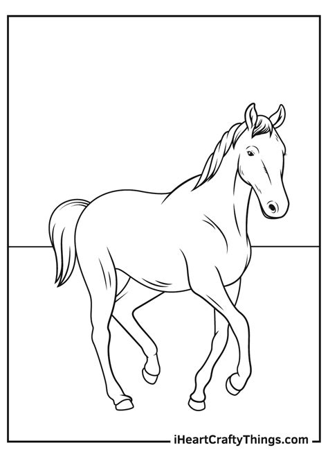 Printable Realistic Horse Coloring Page Horse Coloring Pages Horse