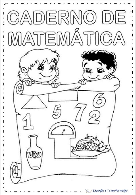 Capas Para Caderno De Matemática — SÓ Escola
