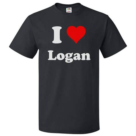 Shirtscope I Love Logan T Shirt I Heart Logan Tee T