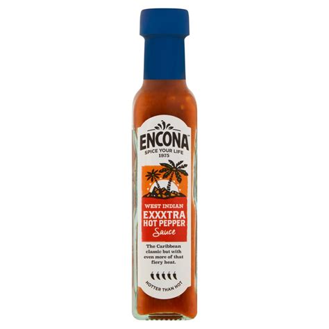 Encona West Indian Exxxtra Hot Pepper Sauce 142ml Bestway Wholesale