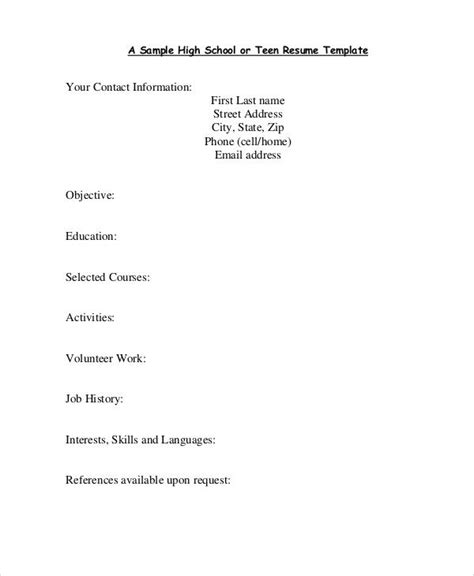 May 20, 2021 · you don't need to have work experience to land your first job. Resume Template First Job Teenagers - Resume Examples for ...