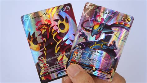 The Super ancient Pokémon Gigantamax TCG Cards Rayquaza Groudon YouTube