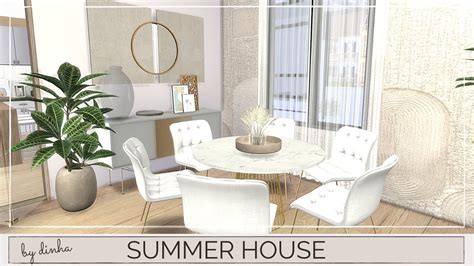 Summer House Download Tour Cc Creators The Sims 4 Part2 Youtube