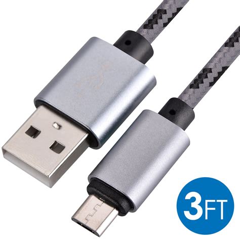 Micro Usb Cable Charger For Samsung Galaxy Android Phones 3ft Micro
