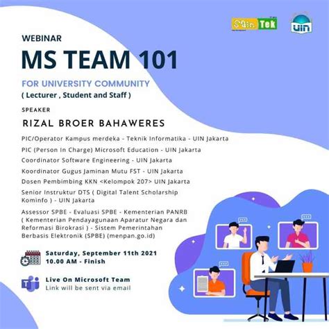 Webinar Microsoft Teams 101 Rizal Broer Bahaweres
