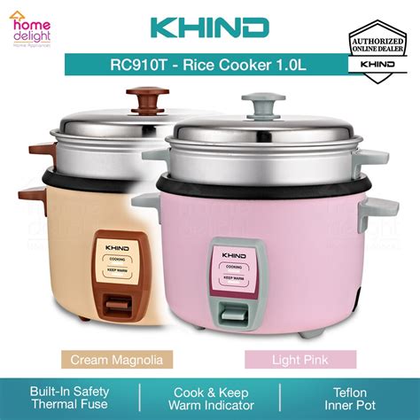 Khind Rice Cooker 10l Rc910 Rc910t Color Selection Shopee