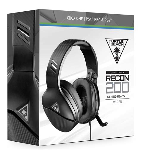 Turtle Beach Recon 200 Black Amplified Gaming Headset PS4 Xbox One