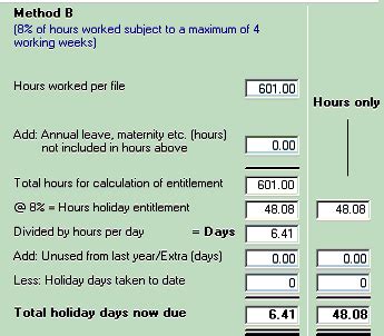 In the event of any balance due, the balance shall be paid on/before 30 april 2019. Holiday calculator - Documentation - Thesaurus Payroll ...