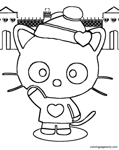 Love Chococat Coloring Page Coloring Page Page For Kids And Adults