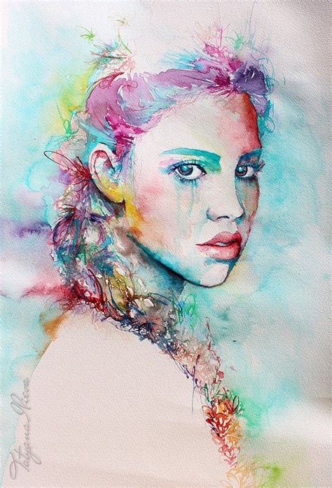 Pin By Anika Ukena On Anika Watercolor Art Face Watercolor Art
