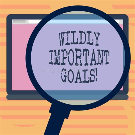 Word Writing Text Wildly Important Goals Business Concept For Most