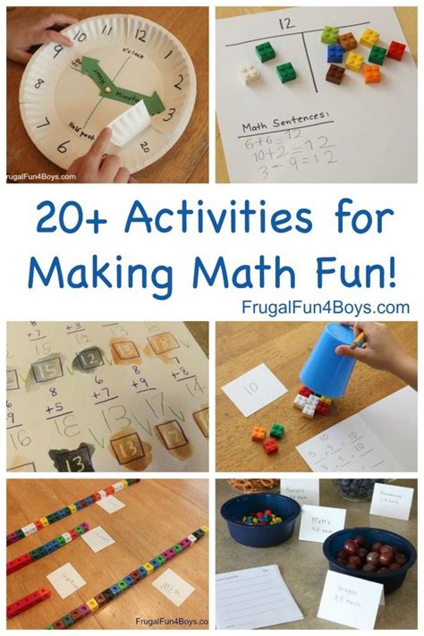 hands  math activities  making elementary math fun frugal fun