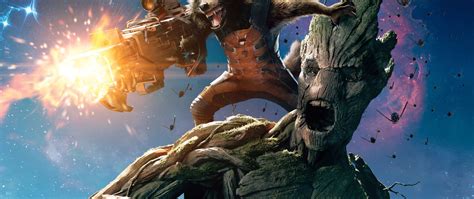 2560x1080 Groot And Rocket Raccoon Guardians Of The Galaxy
