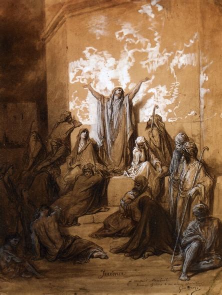 Jeremiah Preaching To His Followers Gustave Dore