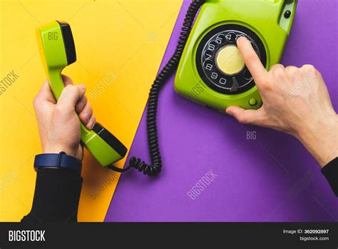 Hand Dialing Number On Image And Photo Free Trial Bigstock