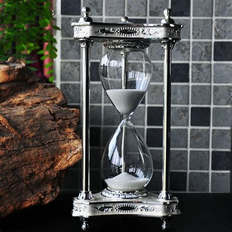 Buy Moonlight Metal Glass Hourglass Office Desktop