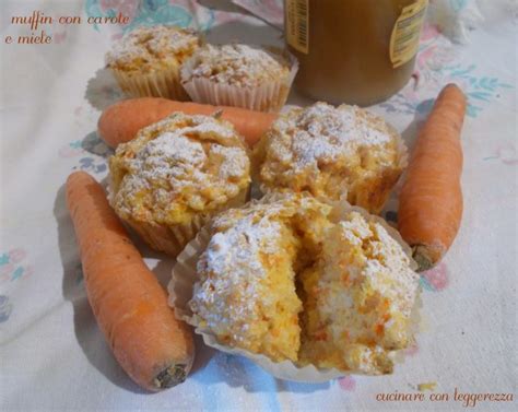 muffin con carote e miele