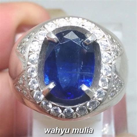 Seperti logam mulia, harga cincin juga akan. Cincin Batu Permata Royal Blue Kyanite Safir Australi Asli ...