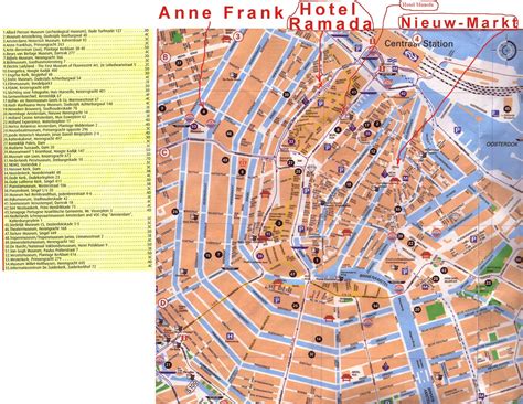 Přehledná mapa Amsterdamu aktualizovaná v roce levnocestovani cz