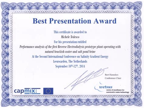 Best Presentation Award Reapower