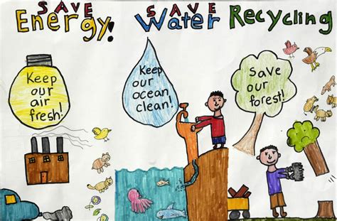 50 Ways To Save Water Poster Pictures And Slogans Lines For Kids Projects