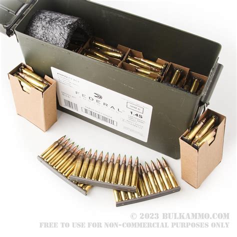 420 Rounds In Ammo Cans Of Bulk Stripper Clip 556x45mm Ammo By Federal