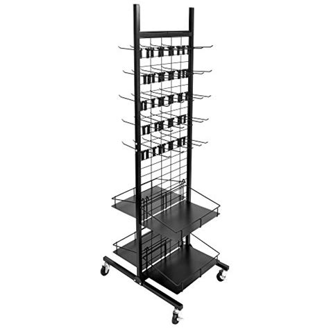 Rolling Retail Display Merchandising Rack Store Fixture 66 Tall X 28