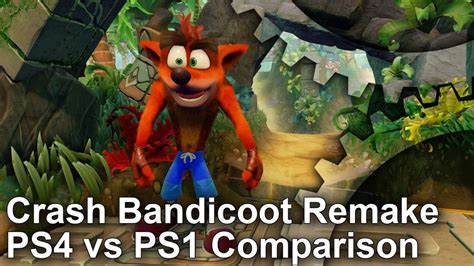 Crash Bandicoot N Sane Trilogy Comparison Ps4 And Ps1 Version