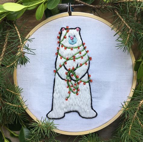 Embroidery Kit Christmas Christmas Ornaments DIY Christmas  Etsy