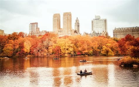 Usa Manhattan Nyc New York City New York Central Park Autumn Wallpaper