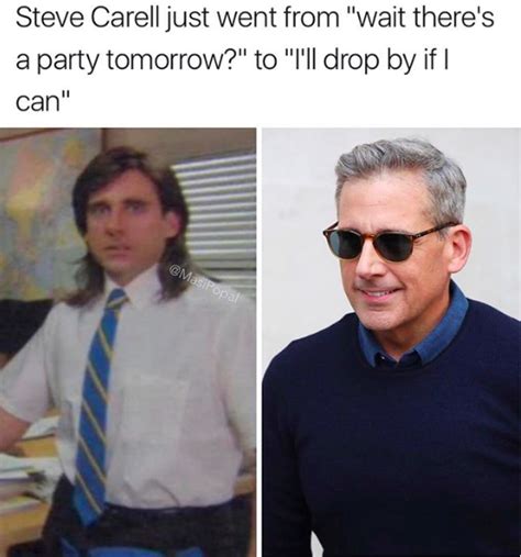 Steve Carell Justwent From Theres A Party Tomorrow To Ill Drop By