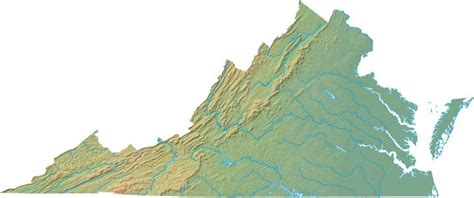 Topographical Map Of Virginia Mountains