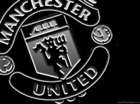Manchester united logo black and white manchester united logo drawi png image with for a couple of months manchester united had a rather obscure red and black coat of arms although it did not last long. Manchester United Logo Wallpapers - Wallpaper Cave