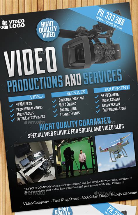 Edit Video Production And Services Flyerposter By Giunina On Deviantart