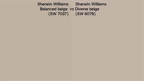Sherwin Williams Balanced Beige Vs Diverse Beige Side By Side Comparison
