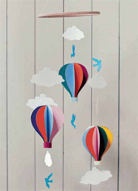 Hot Air Balloon Mobile Diy From The Belle And Boo Book Of Crafts