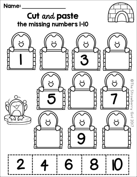 Kindergarten Math Worksheets Winter Kindergarten Math Worksheets