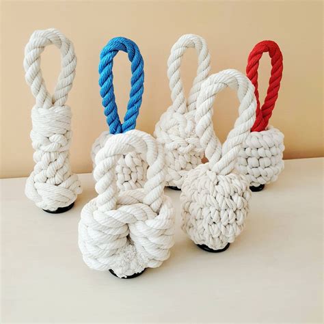 Fancy Rope Door Stop Nautical Decor Wall Protection Door Etsy